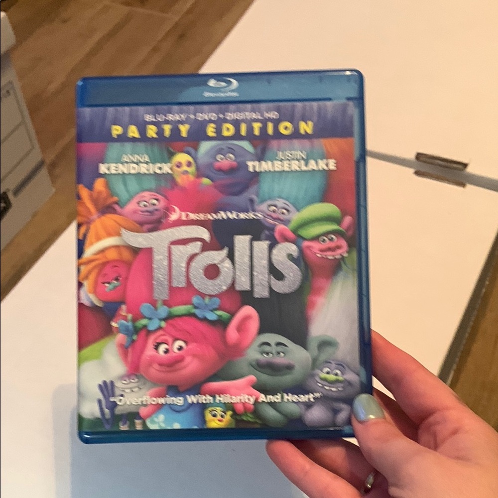 DreamWorks Trolls Party Edition Blu-ray with Poppy and Branch